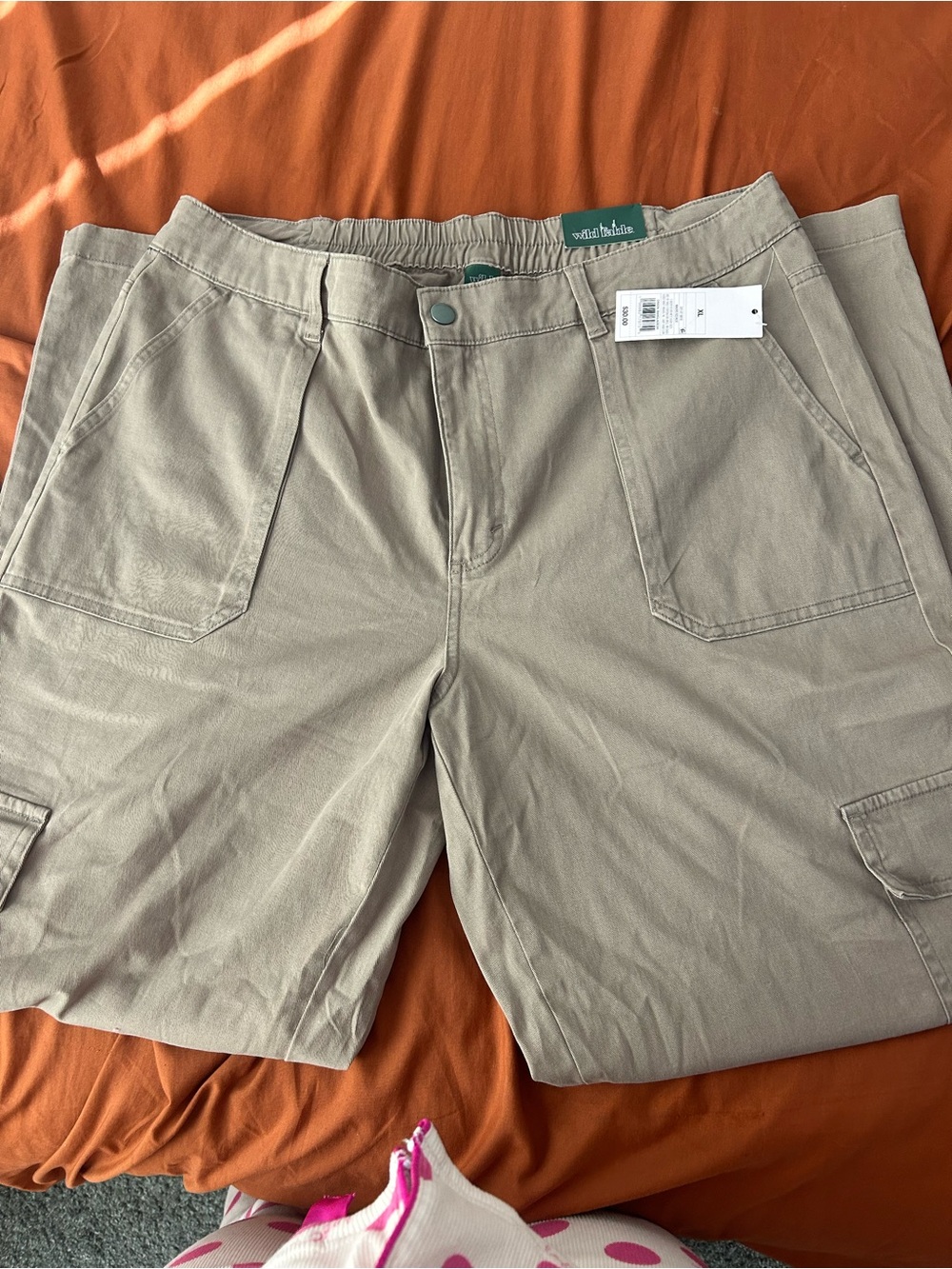 Woolrich Men's Cargo Pants in Khaki/Tan
